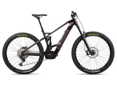 Bicicleta Eléctrica Doble ORBEA WILD FS M20 2022 Red Wine / Carbono RAW