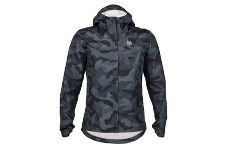 CHAQUETA IMPERMEABLE FOX RANGER 2.5 LAYER NEGRO CAMUFLAJE