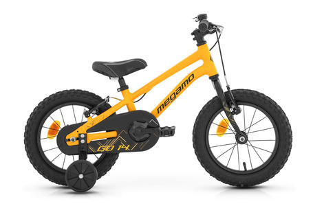 BICICLETA MEGAMO 14" GO AMARILLO PARA NIÑOS