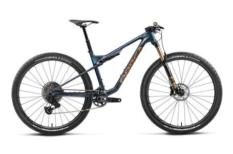 BICICLETA ORBEA OIZ M-TEAM AXS 2027 COLOR Fuel Carbon View - Titan Gold (Gloss)